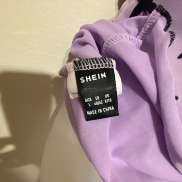 Purple Butterfly Bodycon Dress - Size L - Picture 7 of 7